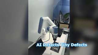 V500 Robotic Arm AI Defect Detection